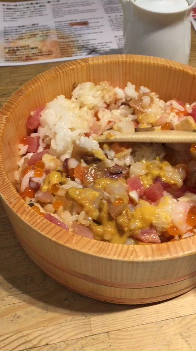 ウニ飯風に
