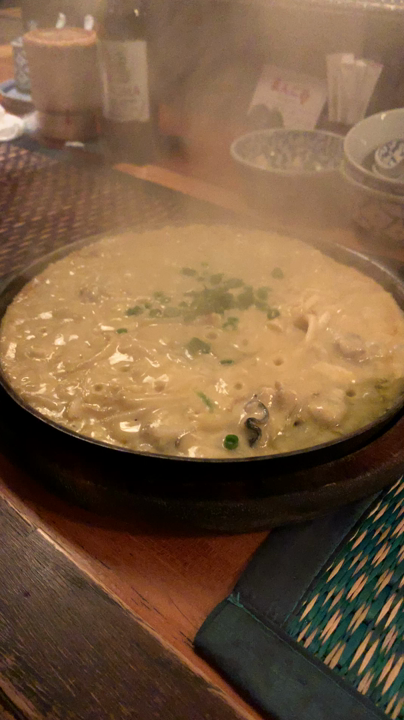 牡蠣と溶き卵のふわふわ