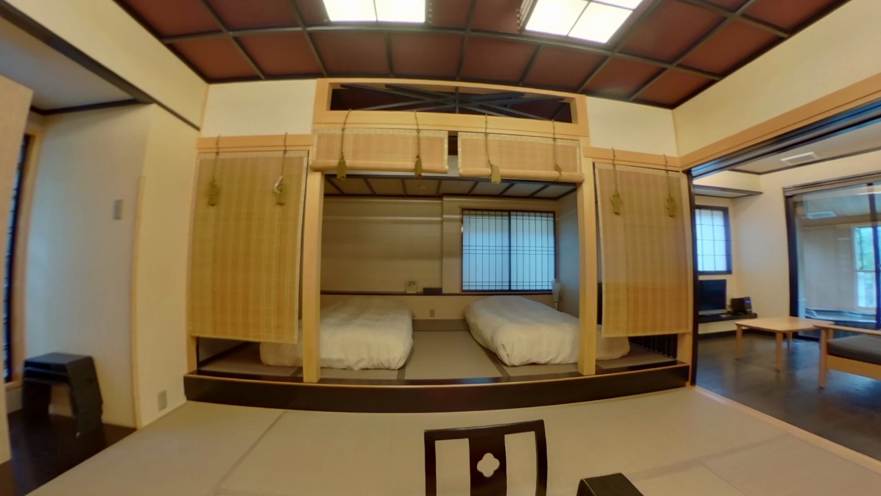 小槌の宿 鶴亀大吉 個室露天風呂付 部屋 360°写真