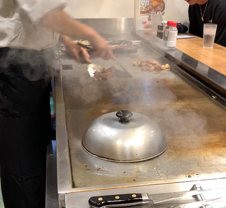 調理中