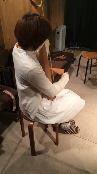 琵琶を実際に演奏させてもらえました。すっごく楽しいですよ〜！