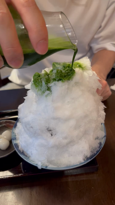 抹茶かき氷