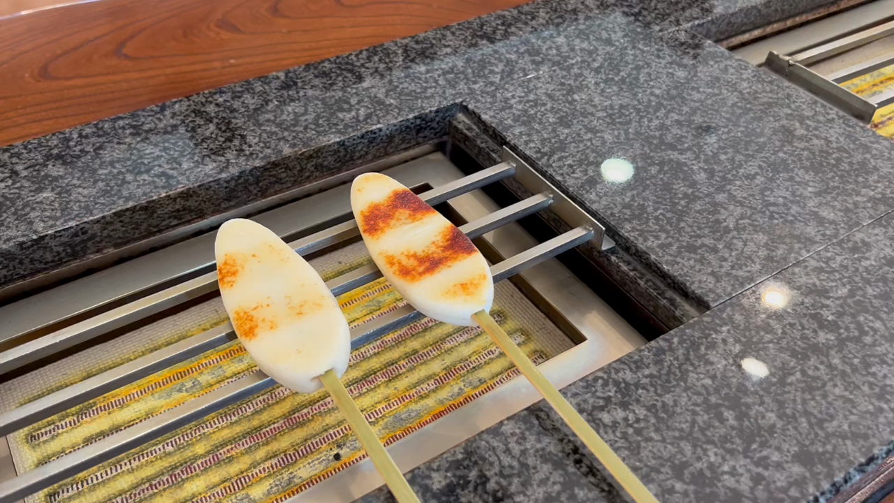 焼き目がついたら食べ頃です😋